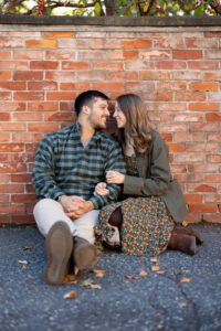 quechee vermont engagement session
