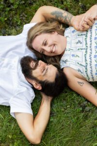 garden engagement session